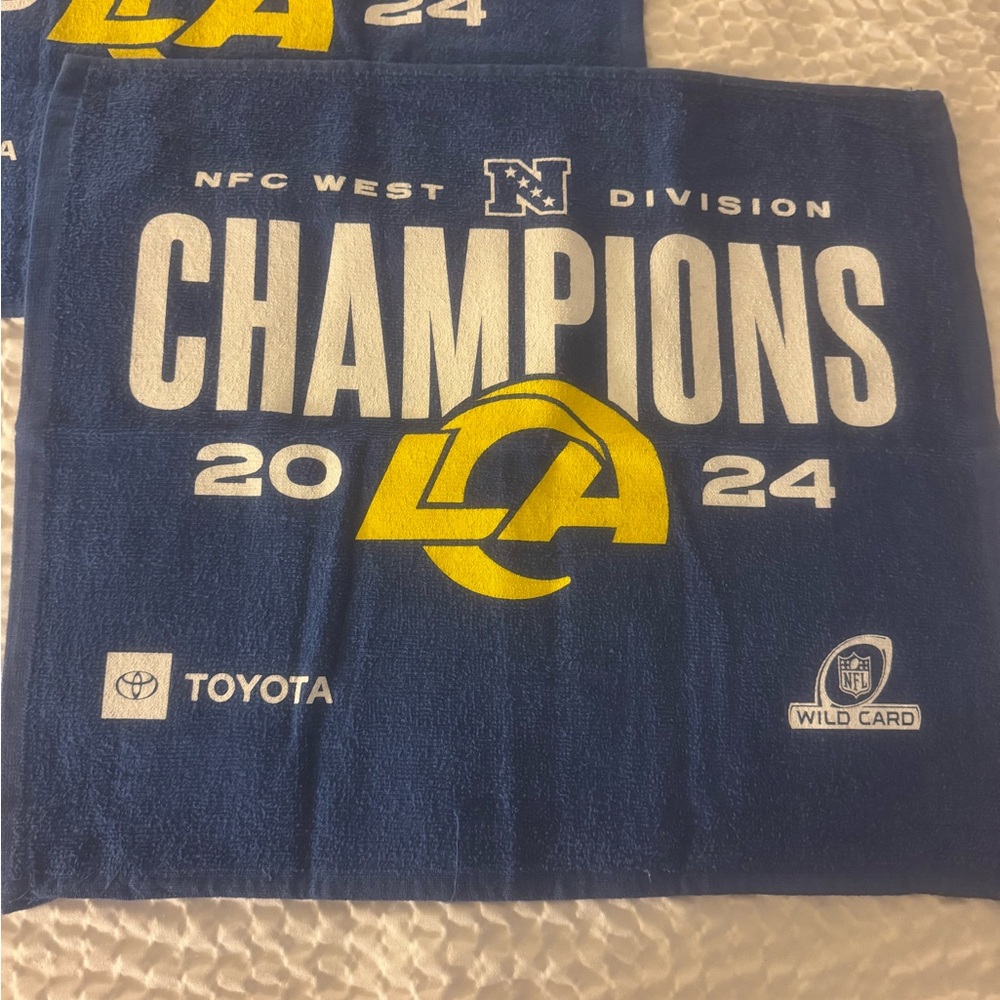 LA Rams S/2 Rally Towels-NWOT - Picture 2 of 2